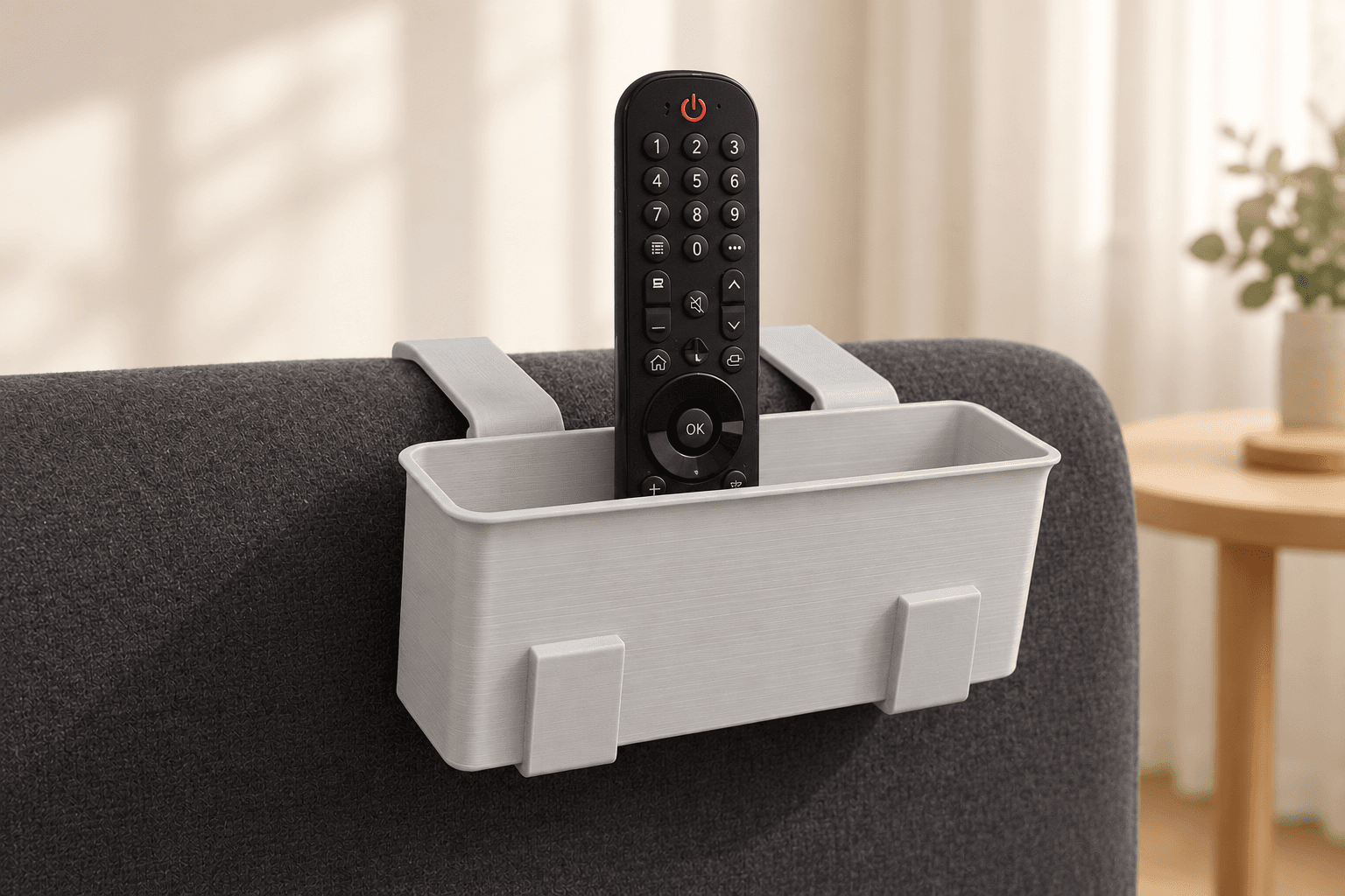 COUCHDOCK · Sofabegleiter in Grau matt